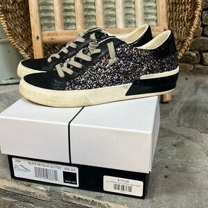 Dolce Vita black metallic glitter sneaker